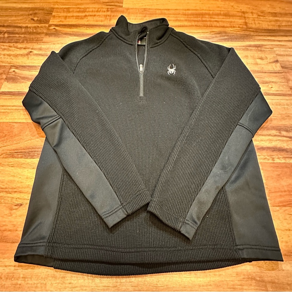 EUC Spyder Outbound Half Zip Core Fleece Lined Sweater-Medium